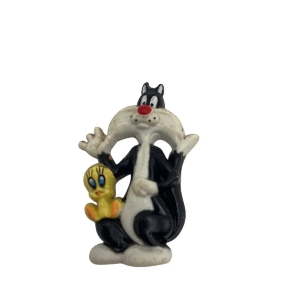 Vintage Refrigerator‎ Magnets Lot 6 Looney Tunes Taz Sylvester Tweety Owls Corn